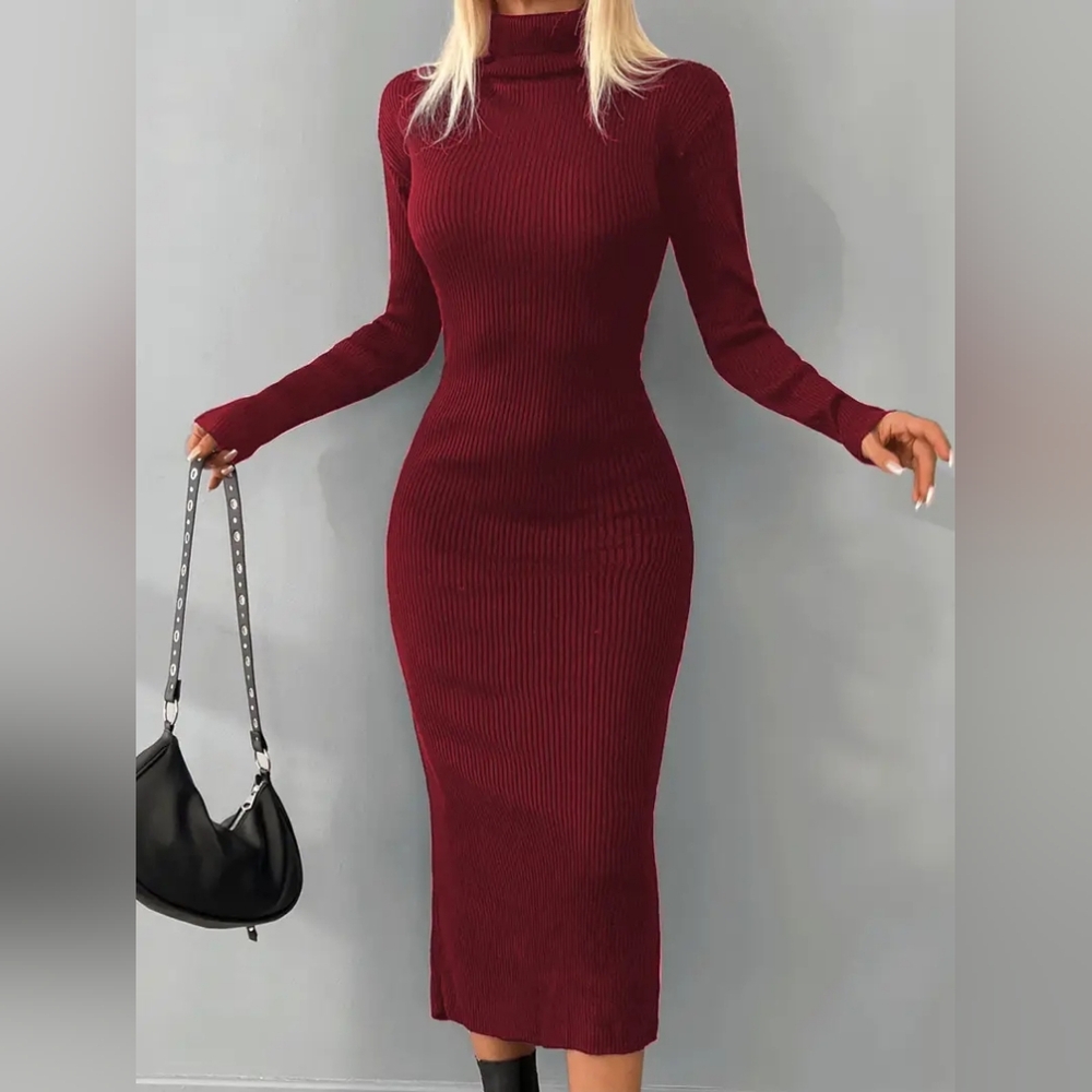 Rich Burgundy Sweater Dress. Size 2xl